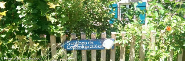 Wegweiser nach Compostela