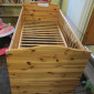 Kinderbett, Kiefernholz mit Gitterstäben, Preis: 40,- €