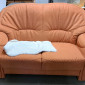 Ledercouch 2 als 2 Sitzer,  neuwertig  Preis:150,- €