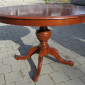 Holztisch braun, rund, ausziehbar, Preis: 40.- €