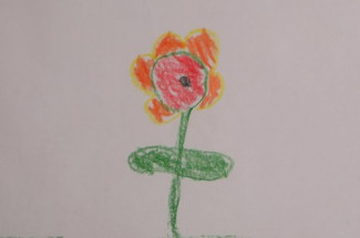 selbstgemalte Blume