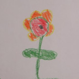 selbstgemalte Blume